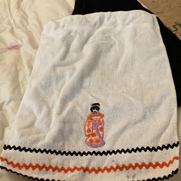 Japanese Geisha 1960s hand crafted towel. Groovy galore - Picture 5 of 8